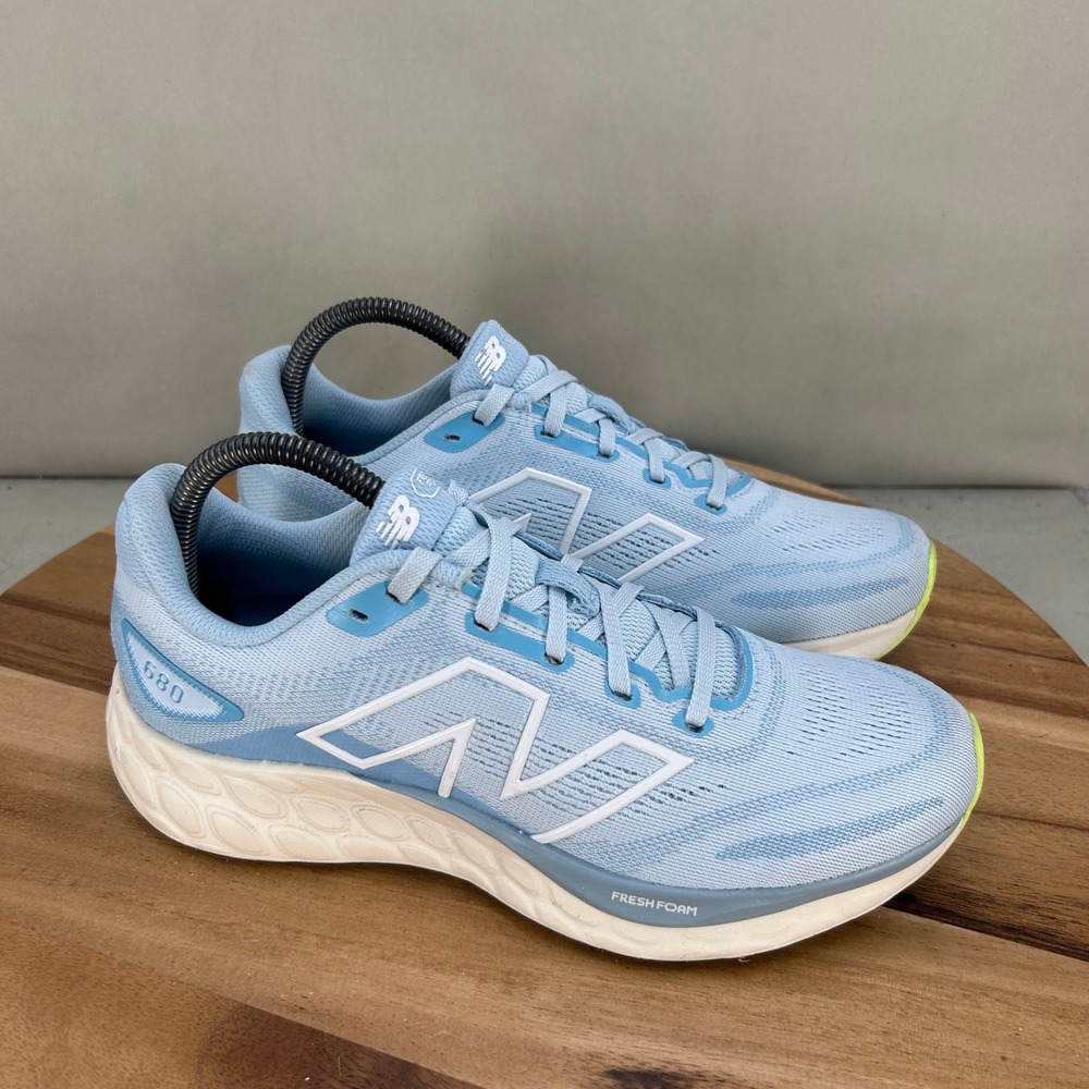New Balance Fresh Foam 680 v8 Light Blue Running Shoes W680LT8 Womens 8.5 B